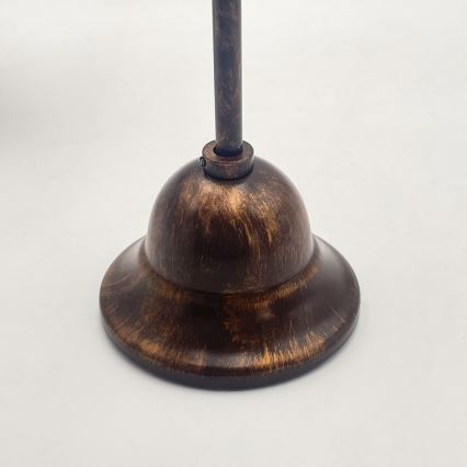 Lampadario a sospensione con catena RETRO 2xE27/60W/230V rame/patina