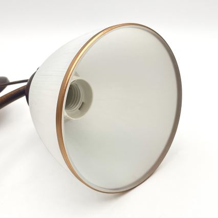 Lampadario a sospensione con catena RETRO 2xE27/60W/230V rame/patina