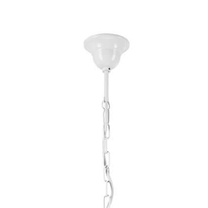 Lampadario a sospensione con catena RETRO 3xE27/60W/230V bianco/colorato