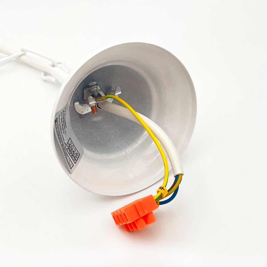 Lampadario a sospensione con catena RETRO 3xE27/60W/230V bianco/colorato