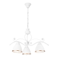 Lampadario a sospensione con catena RETRO II 3xE27/60W/230V bianco