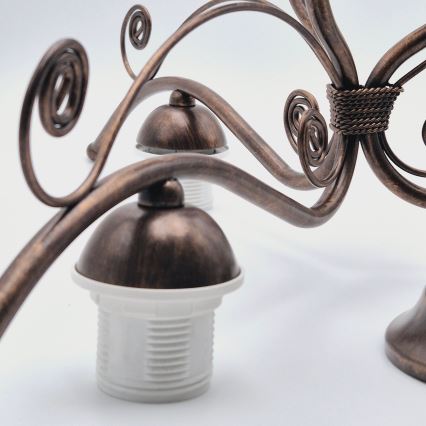 Lampadario a sospensione con catena RETRO II 3xE27/60W/230V