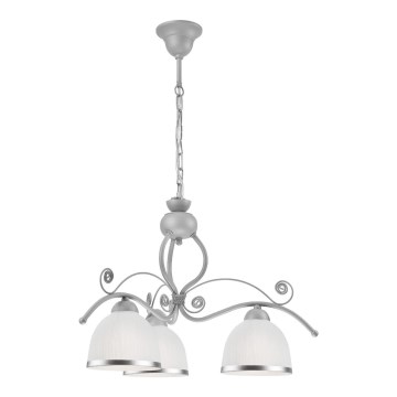 Lampadario a sospensione con catena RETRO II 3xE27/60W/230V