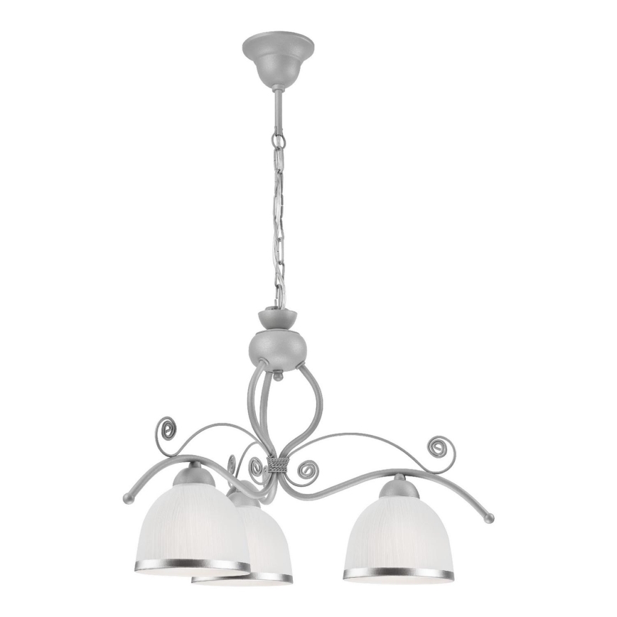 Lampadario a sospensione con catena RETRO II 3xE27/60W/230V