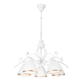 Lampadario a sospensione con catena RETRO II 5xE27/60W/230V bianco