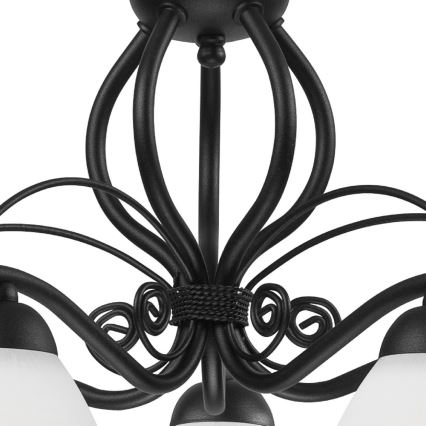 Lampadario a sospensione con catena RETRO II 5xE27/60W/230V