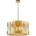 Lampadario a sospensione con catena RITZ 12xE14/40W/230V diametro 54 cm oro