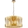 Lampadario a sospensione con catena RITZ 12xE14/40W/230V diametro 54 cm oro