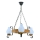 Lampadario a sospensione con catena ROATA 3xE14/40W/230V faggio