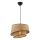 Lampadario a sospensione con cavo BARETTE 1xE27/60W/230V marrone/nero
