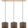 Lampadario a sospensione con cavo BENITA 3xE27/40W/230V marrone/rovere