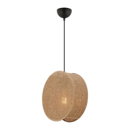 Lampadario a sospensione con cavo BIG DRUM 1xE27/60W/230V marrone