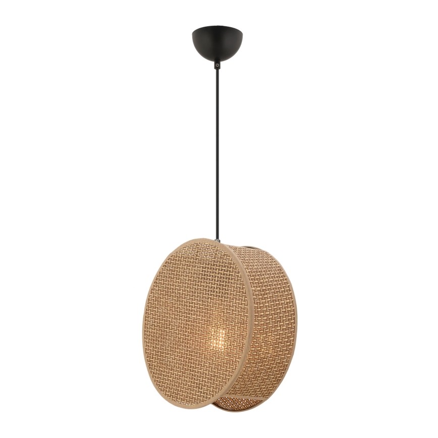 Lampadario a sospensione con cavo BIG DRUM 1xE27/60W/230V marrone