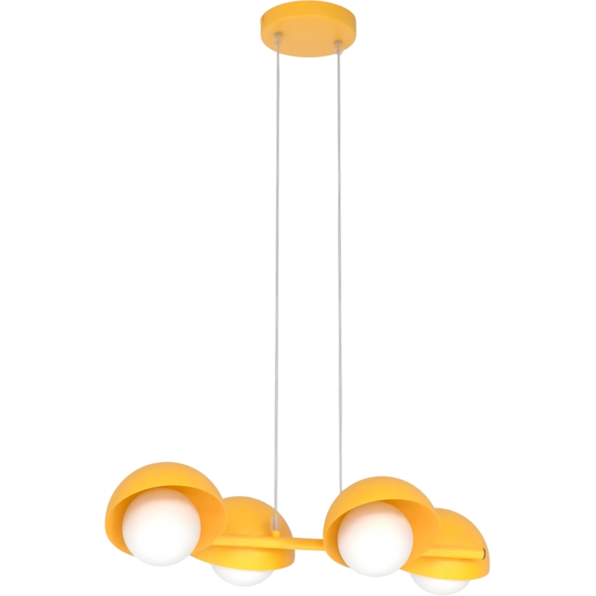 Lampadario a sospensione con cavo BOOM 4xG9/8W/230V arancione