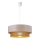 Lampadario a sospensione con cavo BORHO 1xE27/60W/230V Ø 40 cm bianco/iuta