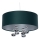 Lampadario a sospensione con cavo BUBBLE 1xE27/60W/230V Ø 40 cm verde