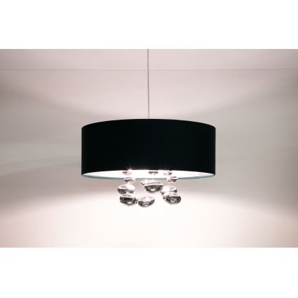 Lampadario a sospensione con cavo BUBBLE 1xE27/60W/230V Ø 40 cm verde
