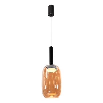 Lampadario a sospensione con cavo BUENO 1xGX53/9W/230V Ø 15 cm marrone fumé
