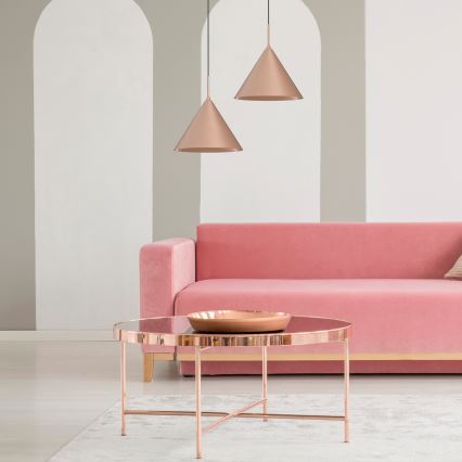 Lampadario a sospensione con cavo CAPITAL 1xGX53/15W/230V, Ø 32 cm, finitura oro rosa