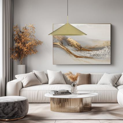 Lampadario a sospensione con cavo CAPITAL 1xGX53/15W/230V Ø 60 cm, finitura dorata