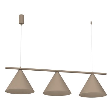 Lampadario a sospensione con cavo CAPITAL 3xGX53/15W/230V, beige