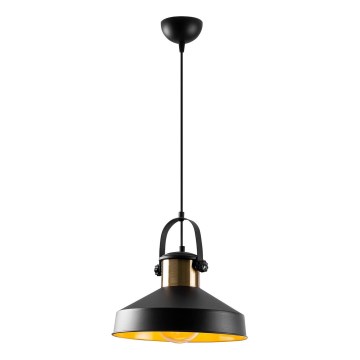 Lampadario a sospensione con cavo DODO 1xE27/40W/230V nero/bronzo