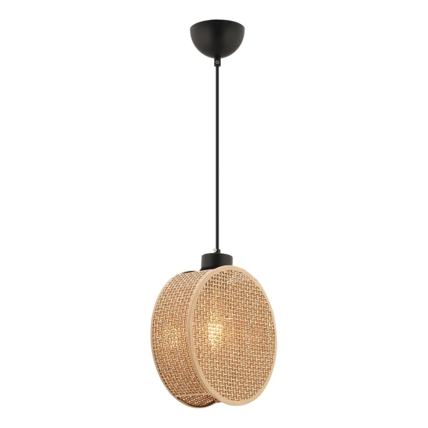 Lampadario a sospensione con cavo DRUM 1xE27/60W/230V marrone