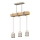 Lampadario a sospensione con cavo ELEN 3xE27/35W/230V beige/oro/marrone