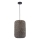 Lampadario a sospensione con cavo ELLEN 1xE27/20W/230V Ø 30 cm antracite
