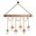 Lampadario a sospensione con cavo EREBOS 6xE27/40W/230V marrone