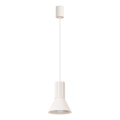 Lampadario a sospensione con cavo ESTRIA 1xE14/10W/230V Ø 14 cm crema