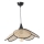Lampadario a sospensione con cavo FUME 1xE27/40W/230V, diam. 45 cm, nero/beige