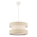 Lampadario a sospensione con cavo HALO 1xE27/60W/230V colore crema
