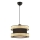 Lampadario a sospensione con cavo HALO 1xE27/60W/230V nero/beige