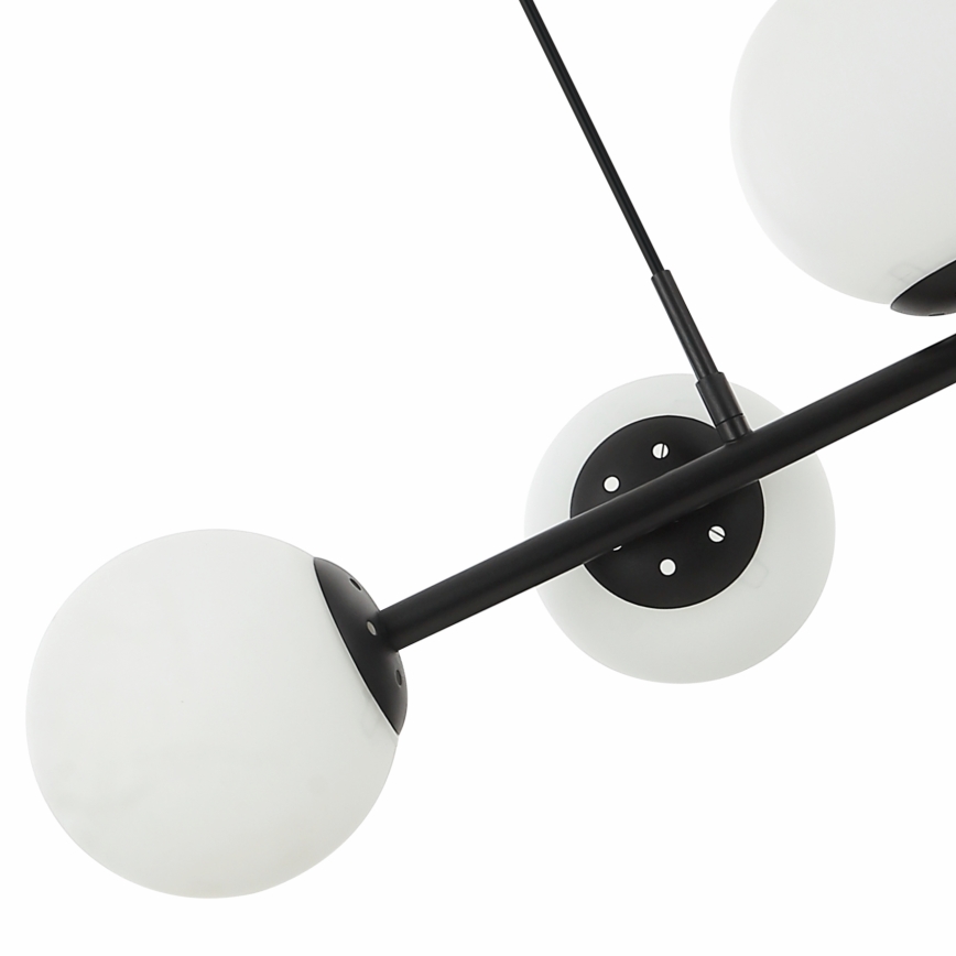 Lampadario a sospensione con cavo MADDIE 5xE14/5W/230V, nero