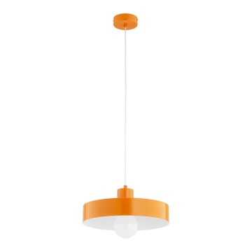 Lampadario a sospensione con cavo NEVERA 1xE27/15W/230V arancione