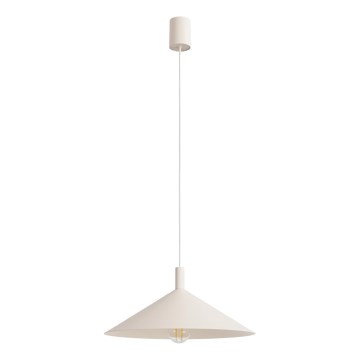 Lampadario a sospensione con cavo NOX 1xE27/15W/230V crema