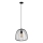 Lampadario a sospensione con cavo OVELLA 1xE27/15W/230V Ø 36 cm nero