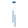 Lampadario a sospensione con cavo PASTELO 2xG9/8W/230V blu