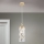 Lampadario a sospensione con cavo RITA 1xG9/40W/230V - finitura dorata