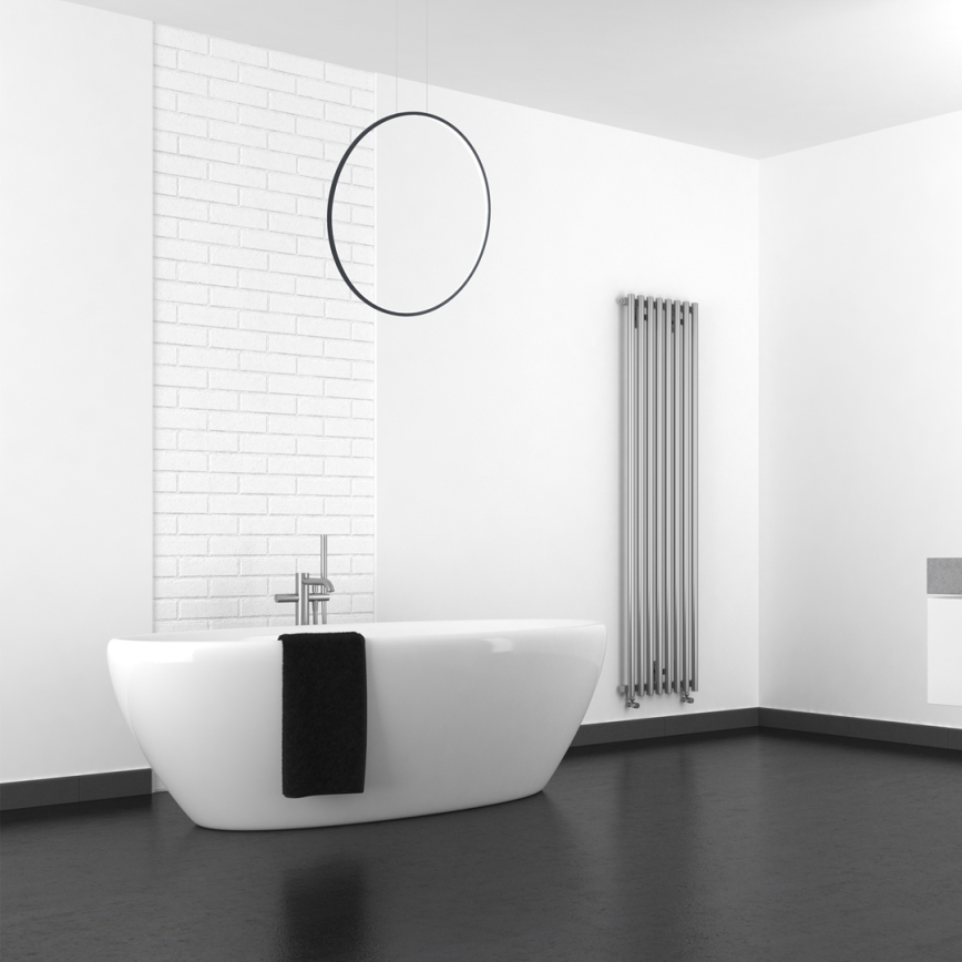 Lampadario a sospensione con cavo SATURNO LED/46W/230V Ø 80 cm IP44 nero