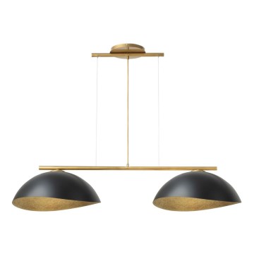 Lampadario a sospensione con cavo SOLAR 2xE27/60W/230V oro