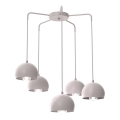 Lampadario a sospensione con cavo SOOL 5xE27/15W/230V crema