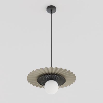 Lampadario a sospensione con cavo UMBRA 1xG9/8W/230V nero/beige
