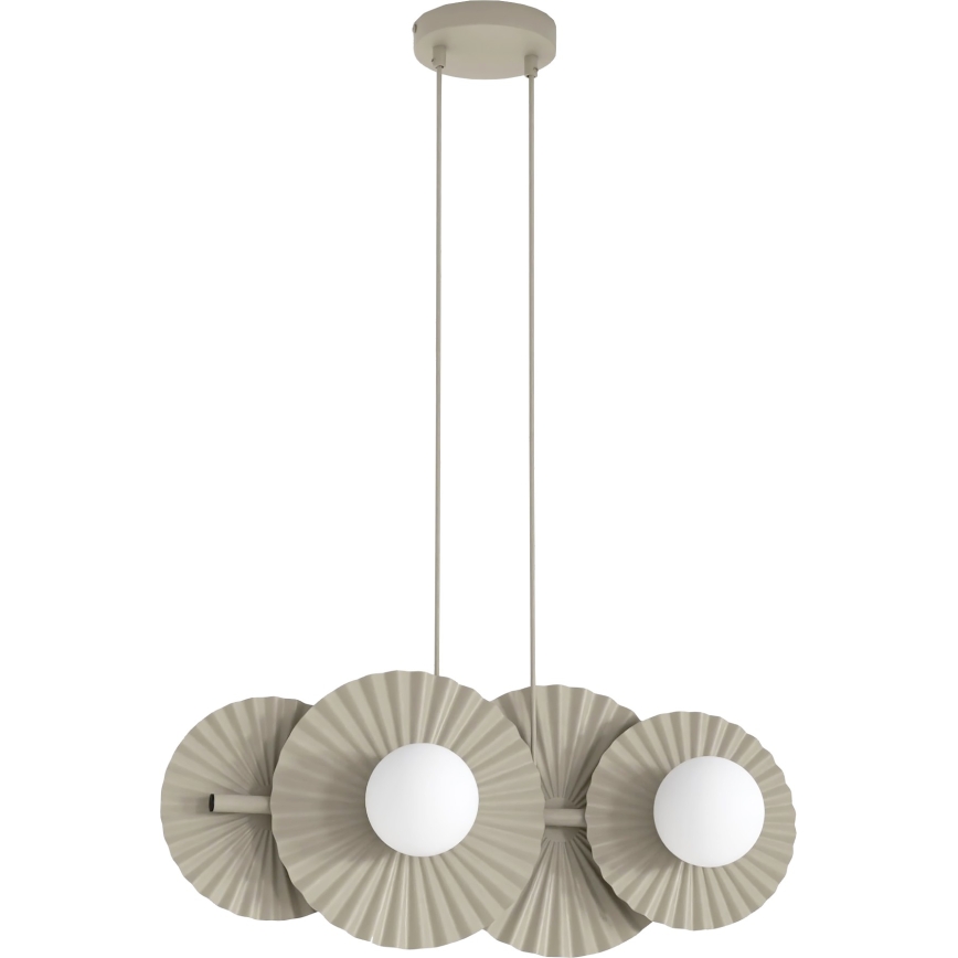 Lampadario a sospensione con cavo UMBRA 4xG9/8W/230V beige