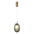 Lampadario a sospensione con filo 1xE14/25W/230V grigio diametro 15 cm