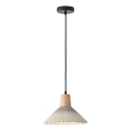 Lampadario a sospensione con filo 1xE27/15W/230V color crema