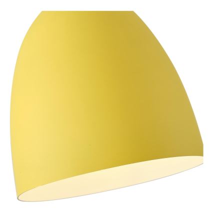 Lampadario a sospensione con filo 1xE27/15W/230V giallo diametro 23 cm