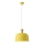 Lampadario a sospensione con filo 1xE27/15W/230V giallo pr. 27 cm