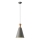 Lampadario a sospensione con filo 1xE27/15W/230V grigio diametro 20 cm